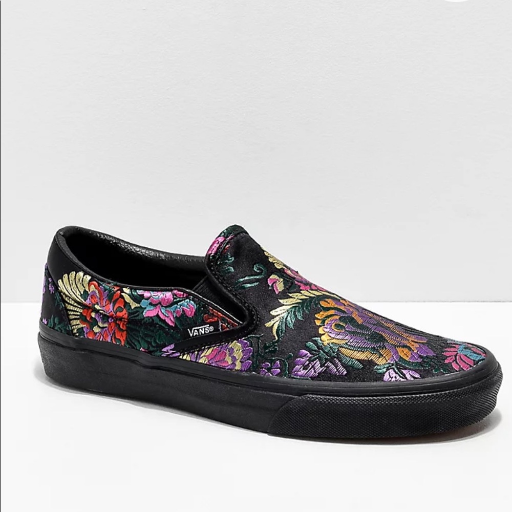 UNIQUE satin vans women’s size 10